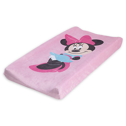 Alternate image 1 for Disney® Minnie Mouse Super Soft Changing Pad Cover in Pink