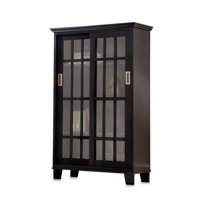 Meridian Sliding Glass Door in Black Bed Bath and Beyond Canada