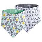 Alternate image 0 for JJ Cole&reg; 2-Pack 50 Shapes of Grey Bandana Bib Set