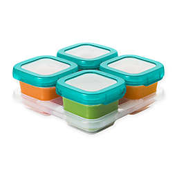 OXO® Tot 6 oz. Food Storage Baby Blocks in Teal (Set of 4)
