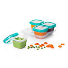 Alternate image 3 for OXO&reg; Tot 6 oz. Food Storage Baby Blocks in Teal (Set of 4)