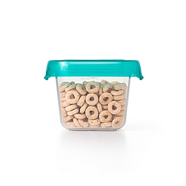 OXO&reg; Tot 6 oz. Food Storage Baby Blocks in Teal (Set of 4). View a larger version of this product image.
