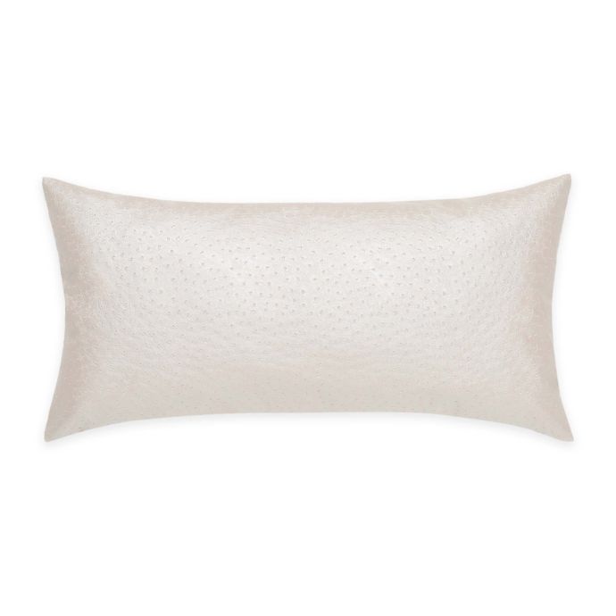 Charisma Avalon Faux Ostrich Pillow In Neutral Bed Bath Beyond