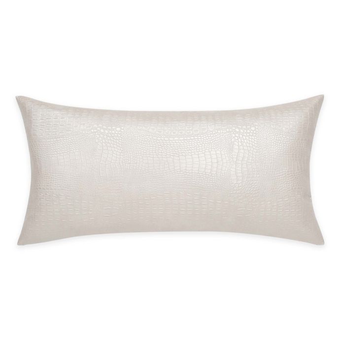 faux crocodile pillow