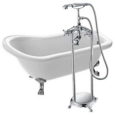 60 inch acrylic clawfoot tub