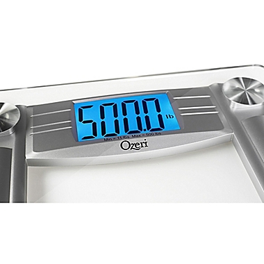Ozeri&reg; ProMax 500 lb. Digital Bath Scale in Silver. View a larger version of this product image.