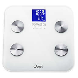 Ozeri® Touch 440 lb. Total Body Bath Scale in White