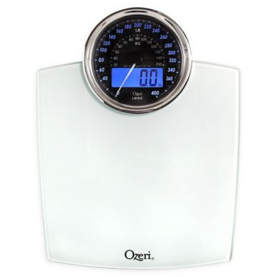 Ozeri&reg; Rev Bathroom Scale with Electro-Mechanical Weight Dial 50 gram Sensor Technology