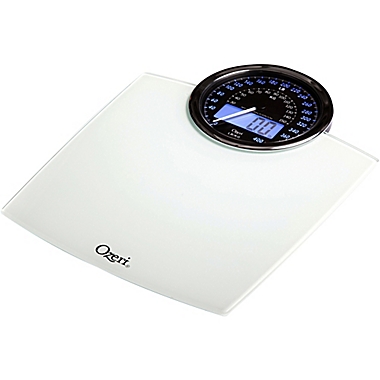 Ozeri&reg; Rev Bathroom Scale with Electro-Mechanical Weight Dial 50 gram Sensor Technology. View a larger version of this product image.