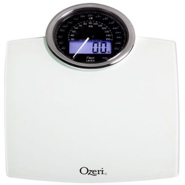 Ozeri&reg; Rev Bathroom Scale with Electro-Mechanical Weight Dial 50 gram Sensor Technology. View a larger version of this product image.