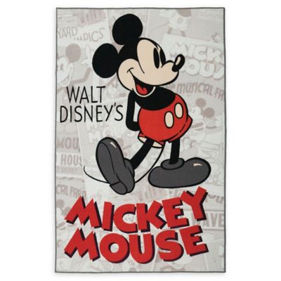 Classic Mickey Mouse 4 6 X Area Rug, Mickey Mouse Clubhouse Area Rug