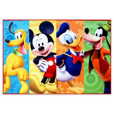 Disney&reg; Mickey Mouse Club House 4&#39;6 x 6&#39;6 Area Rug