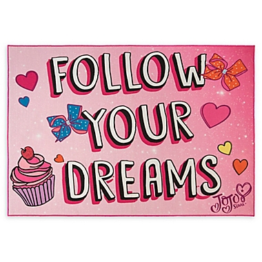 JoJo Siwa&trade; &quot;Follow Your Dreams&quot; 4&#39;6 x 6&#39;6 Area Rug. View a larger version of this product image.
