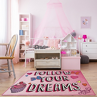 JoJo Siwa&trade; &quot;Follow Your Dreams&quot; 4&#39;6 x 6&#39;6 Area Rug. View a larger version of this product image.