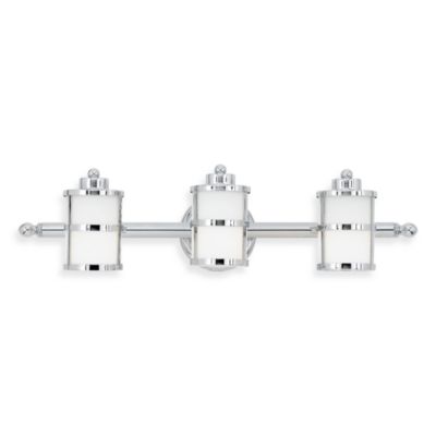 Quoizel Tranquil Bay 3 Light Vanity Light In Polished Chrome