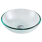 Alternate image 1 for ANZZI&trade; Etude 16.5-Inch Glass Vessel Sink with Nickel Enti Faucet