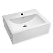ANZZI Vitruvius 16-Inch Ceramic Sink in White