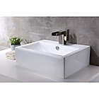 Alternate image 1 for ANZZI Vitruvius 16-Inch Ceramic Sink in White