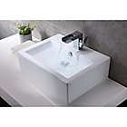 Alternate image 3 for ANZZI Vitruvius 16-Inch Ceramic Sink in White