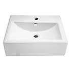Alternate image 4 for ANZZI Vitruvius 16-Inch Ceramic Sink in White