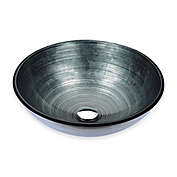 ANZZI Posh LS-AZ285 16.5-Inch Vessel Sink in Brushed Silver