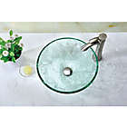 Alternate image 3 for ANZZI Vieno Deco-Glass Vessel Sink with Pop-Up Drain in Crystal Clear Floral