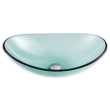 ANZZI Major Deco-Glass Vessel Sink in Lustrous Green. View a larger version of this product image.