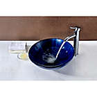 Alternate image 1 for ANZZI Meno Deco-Glass Vessel Sink in Lustrous Blue