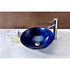 Alternate image 2 for ANZZI Meno Deco-Glass Vessel Sink in Lustrous Blue