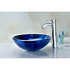 Alternate image 6 for ANZZI Meno Deco-Glass Vessel Sink in Lustrous Blue