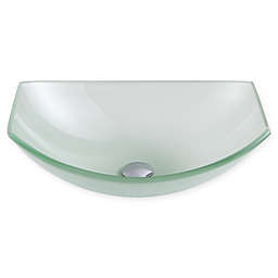 ANZZI Pendant Deco-Glass Vessel Sink in Lustrous Frosted