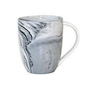 Artisanal Kitchen Supply&reg; Coupe Marbleized Mug in Black/White