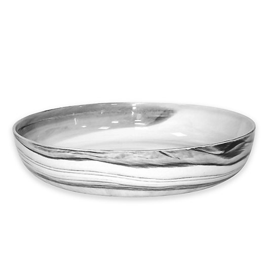 Alternate image 1 for Artisanal Kitchen Supply® 13-Inch Coupe Marbleized Serving Bowl in Black/White