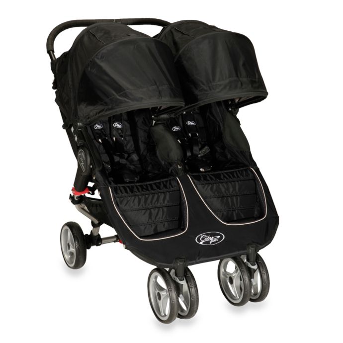 Baby Jogger® City Mini Double Stroller in Black | buybuy BABY