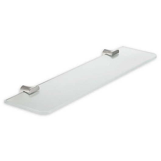 Alternate image 1 for ANZZI Essence Glass Shelf in Brushed Nickel
