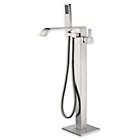 Alternate image 0 for ANZZI Angel 2-Handle Freestanding Clawfoot Tub Faucet with Hand Shower in Brushed Nickel