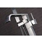 Alternate image 2 for ANZZI Angel 2-Handle Freestanding Clawfoot Tub Faucet with Hand Shower in Brushed Nickel