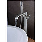 Alternate image 15 for ANZZI Angel 2-Handle Freestanding Clawfoot Tub Faucet with Hand Shower in Brushed Nickel