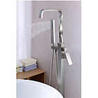 Alternate image 2 for ANZZI Yosemite 2-Handle Freestanding Clawfoot Tub Faucet with Hand Shower in Brushed Nickel