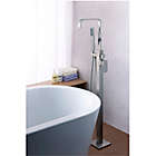 Alternate image 13 for ANZZI Yosemite 2-Handle Freestanding Clawfoot Tub Faucet with Hand Shower in Brushed Nickel