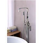 Alternate image 15 for ANZZI Yosemite 2-Handle Freestanding Clawfoot Tub Faucet with Hand Shower in Brushed Nickel