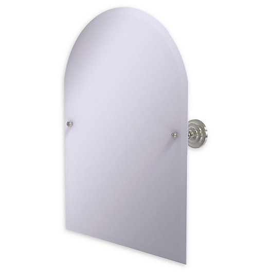 Alternate image 1 for Allied Brass Frameless Arched Top Tilt Mirror with Beveled Edge