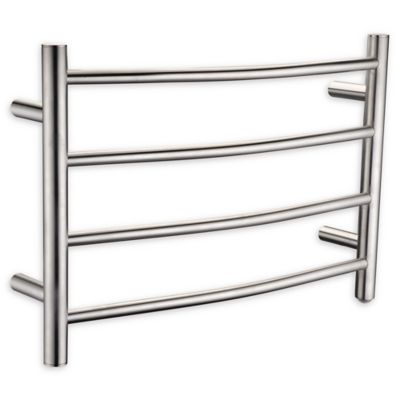Anzzi Glow 4 Bar Stainless Steel Wall Mounted Electric Towel Warmer Rack Bed Bath Beyond - Wall Mounted Towel Rack Bed Bath And Beyond