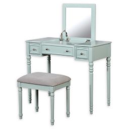 I personally love the look of the clear bulbs but i will say when i place my. makeup vanity sets bed bath beyond
