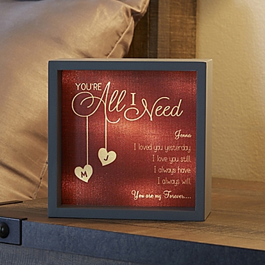 All I Need 6-Inch x 6-Inch LED Light Shadow Box. View a larger version of this product image.
