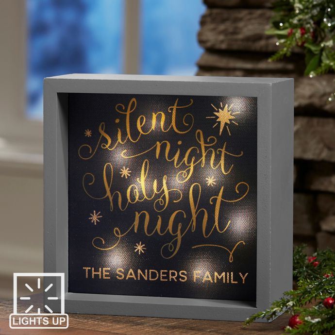 Silent Night LED Light Shadow Box Bed Bath & Beyond