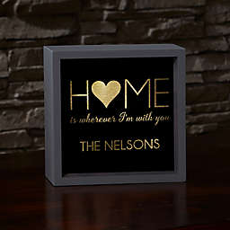 Home With You LED Light Shadow Box