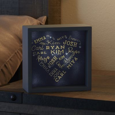 Close To Her Heart 6-Inch x 6-Inch LED Light Shadow Box