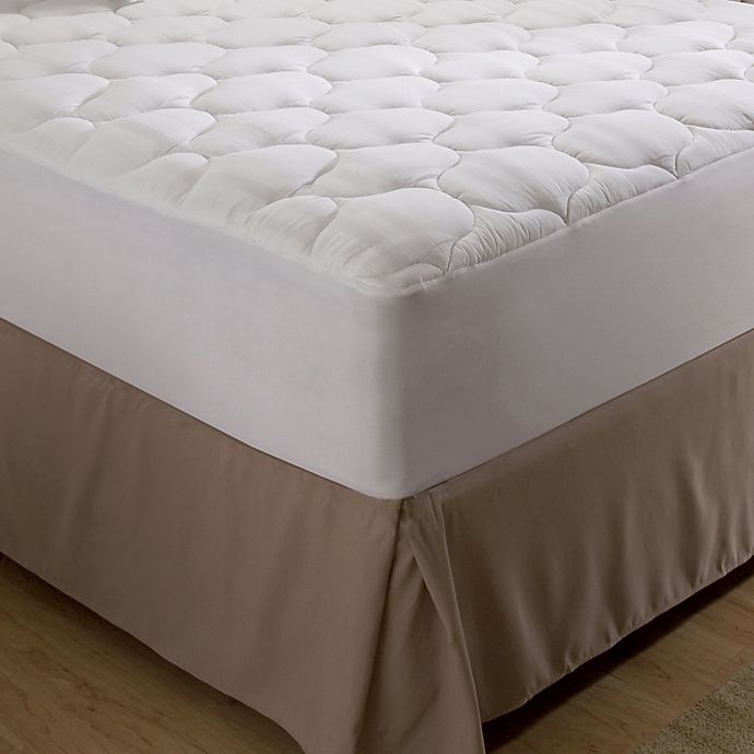 Bedding Essentials Microfiber Mattress Pad In White Bed Bath Beyond