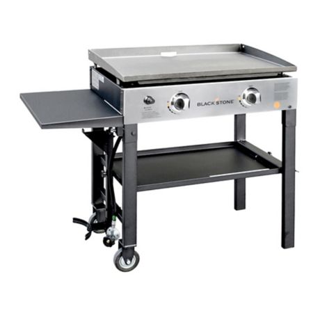 Blackstone 28 Inch 2 Burner Propane Gas Griddle In Black Bed